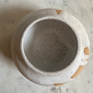 Small Ceramic Vase Tea Light Handmade Candle Holder Succulent Vase Airplant Dish image 4