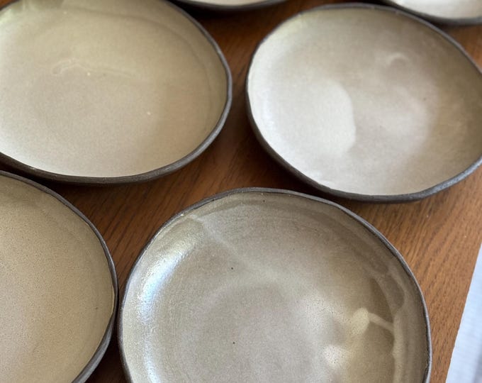 Ceramic Pasta Bowl, Handmade Rustic Dinnerware with Organic Shape and Matte Glaze