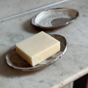 Ceramic Soap Dish | Handmade Olive Oil Dish | Rustic Vanity Tray | Artisanal Jewelry Dish | Pottery Gift | Simple Rustic Earthy Decor