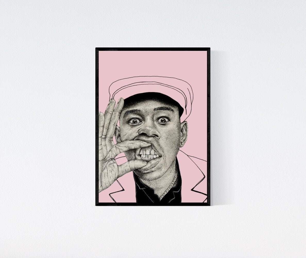 Tyler, the Creator Art Poster Portrait Print PINK - Etsy