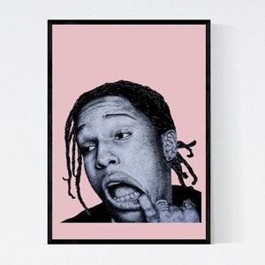 ASAP ROCKY Poster Portrait Print - PINK