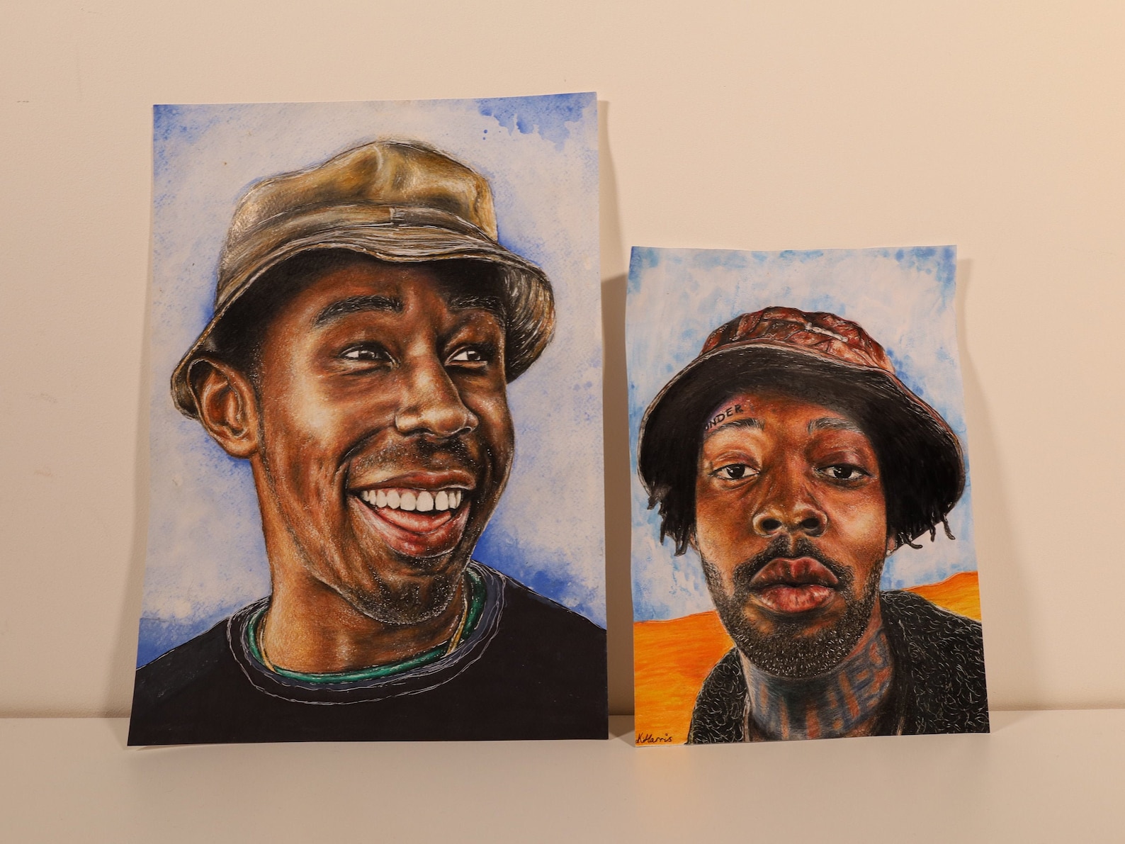 Brent Faiyaz Original Art Colour Pencil Portrait Drawing Etsy
