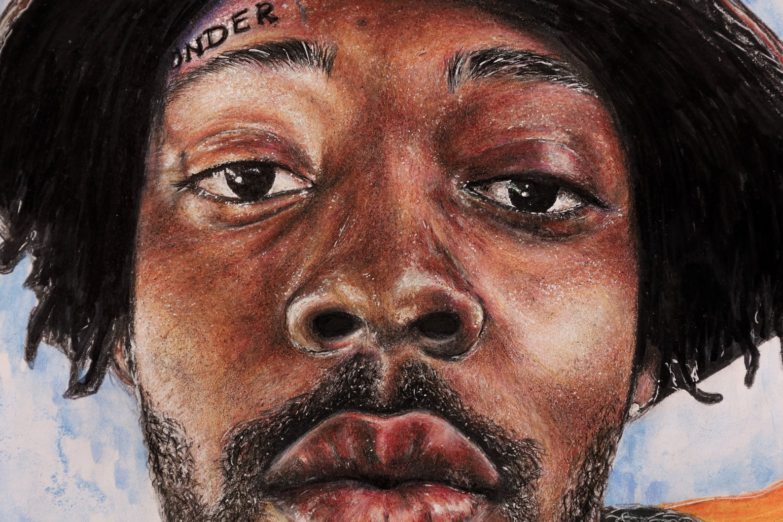 Brent Faiyaz Original Art Colour Pencil Portrait Drawing Etsy