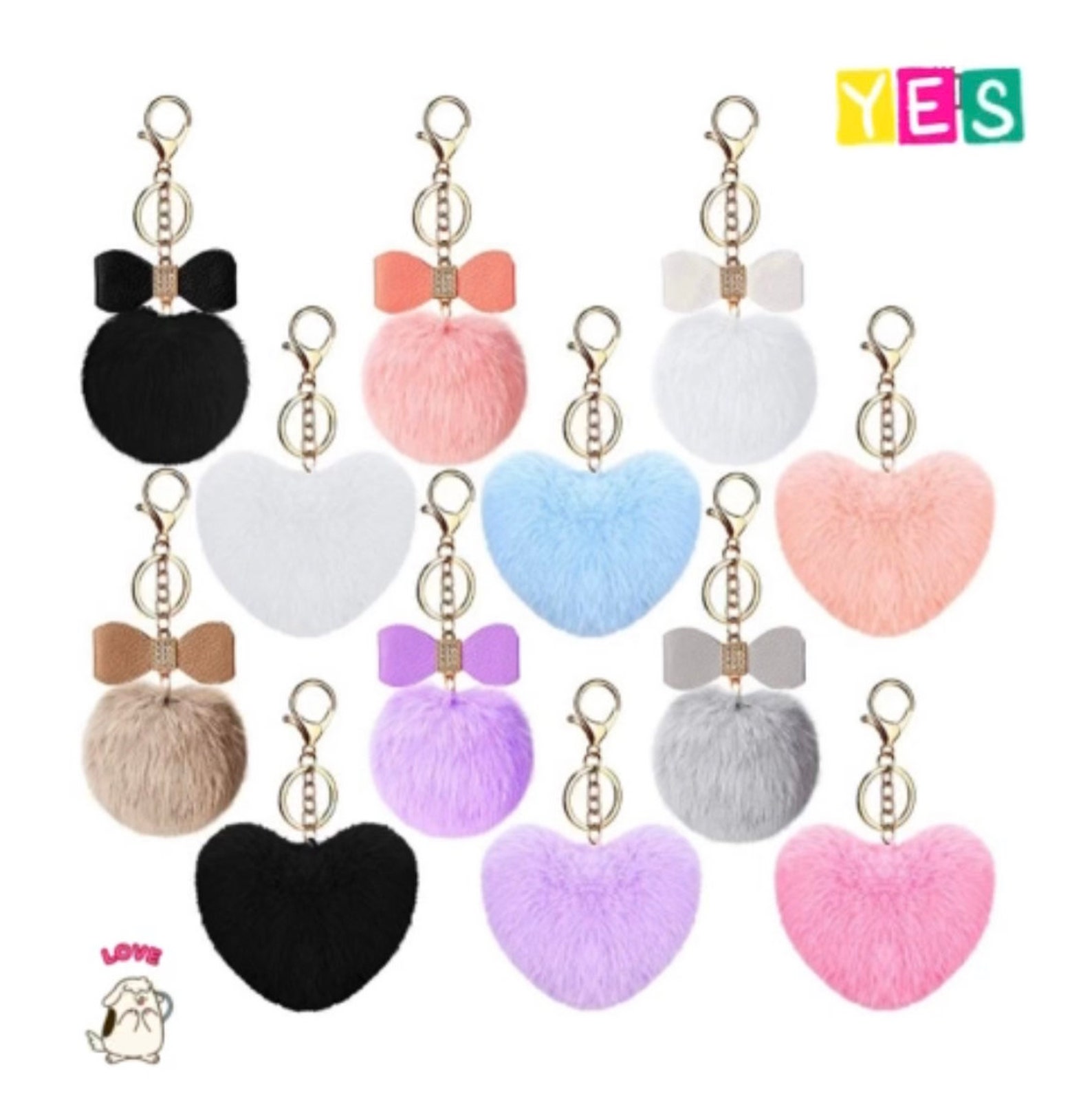 Resin Letter Keychain With Bow Tie Puff or Tassel. Etsy