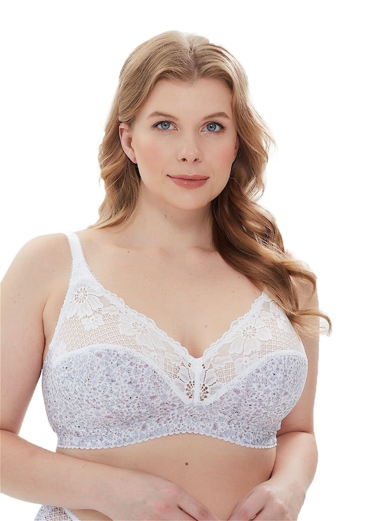 Buy A Wireless Three-part Cup Bra With a Wide Front Gore. Online in India 