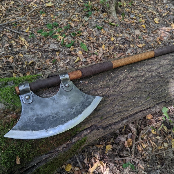 Berserk Ax, two-handed axe, forged Viking Ax, Dane ax, Norse ax, collectible weapons, hand forged axes, medieval stuff, iron gifts, best man