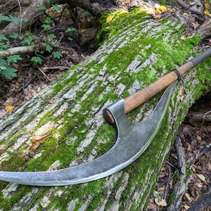 Bardiche, Lochaber axe, Halberd, long blade ax, battleaxe, polearm, Dane Ax, berserker axe, Heavy Viking Ax, hangmans ax, forged gifts, larp image 5