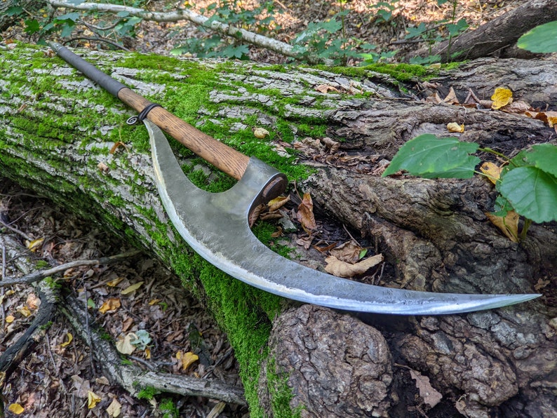 Bardiche, Lochaber axe, Halberd, long blade ax, battleaxe, polearm, Dane Ax, berserker axe, Heavy Viking Ax, hangmans ax, forged gifts, larp image 1