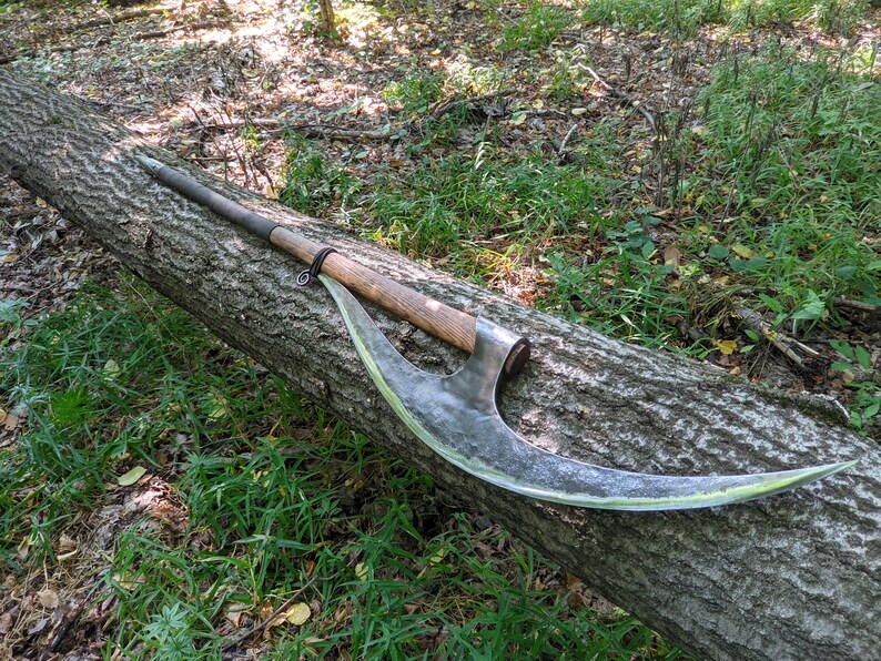 Bardiche Lochaber Axe Halberd Long Blade Ax Battleaxe Etsy