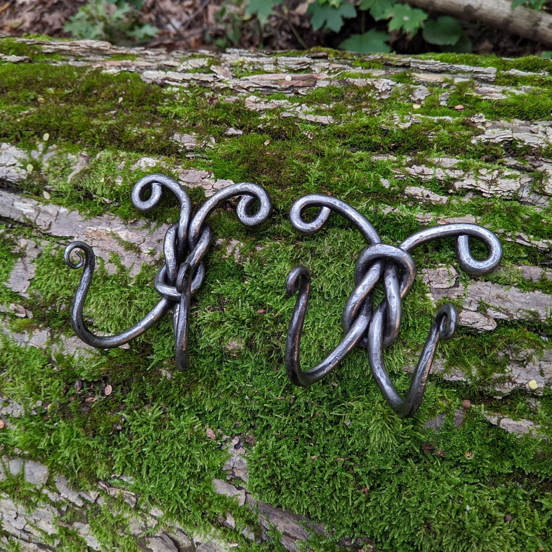 Axe Holders, Set of 2 Pcs. Wall Mount, Spear Hooks, Sword Holder