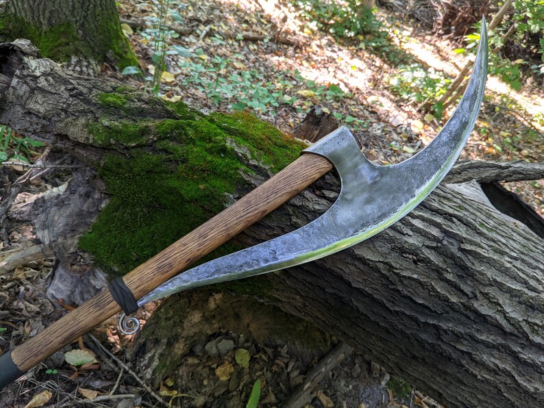 Bardiche Lochaber Axe Halberd Long Blade Ax Battleaxe Etsy