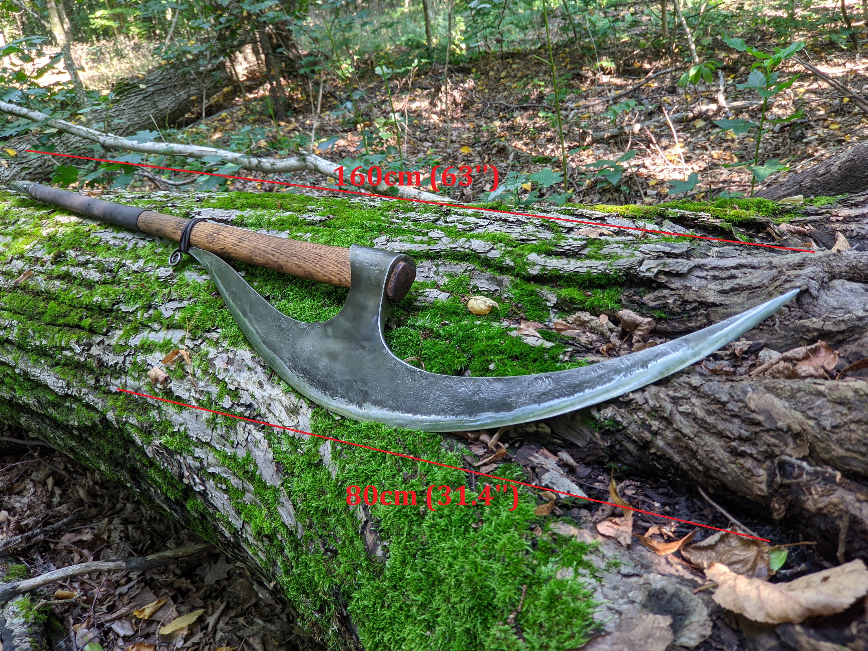 Bardiche Lochaber Axe Halberd Long Blade Ax Battleaxe Etsy Canada
