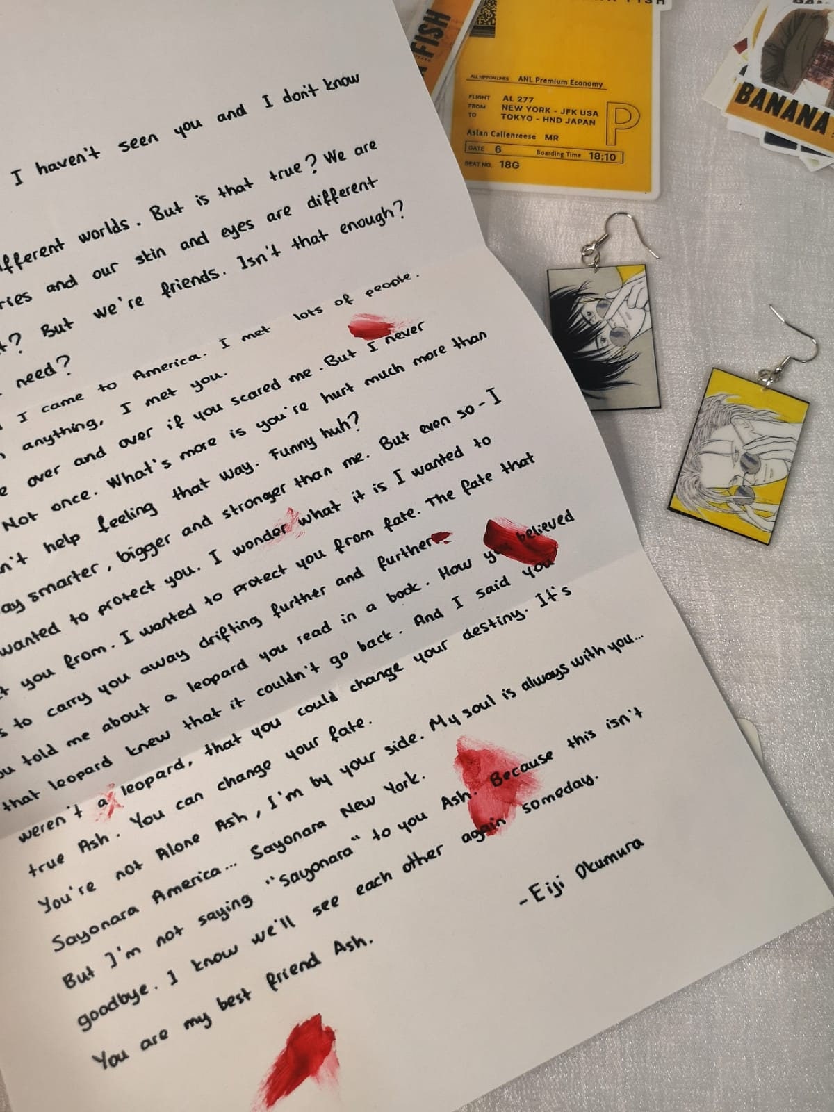 Banana Fish Letter Set / Anime / Manga / Manhwa / bl / yaoi / Etsy