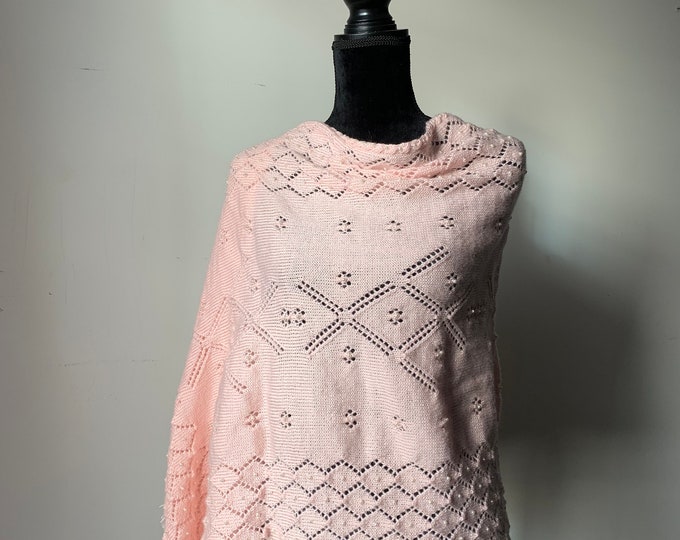 Hand Knitted super soft Shawl Wrap-Knit shawl-Bridal shawls wraps-Hand knitted shawl