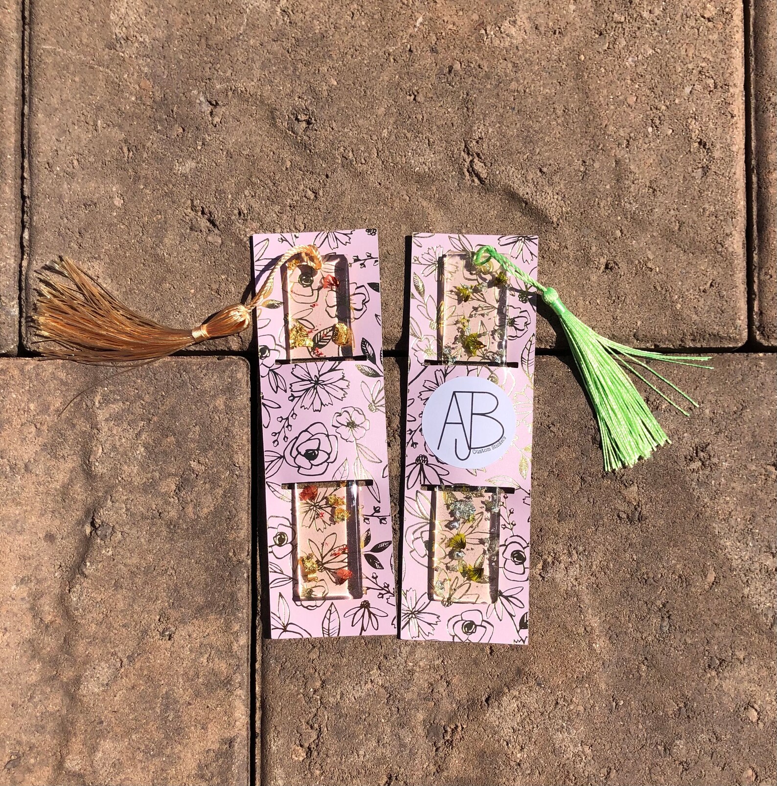 Resin Bookmark Packaging Display Card Sleeve Png File read Description