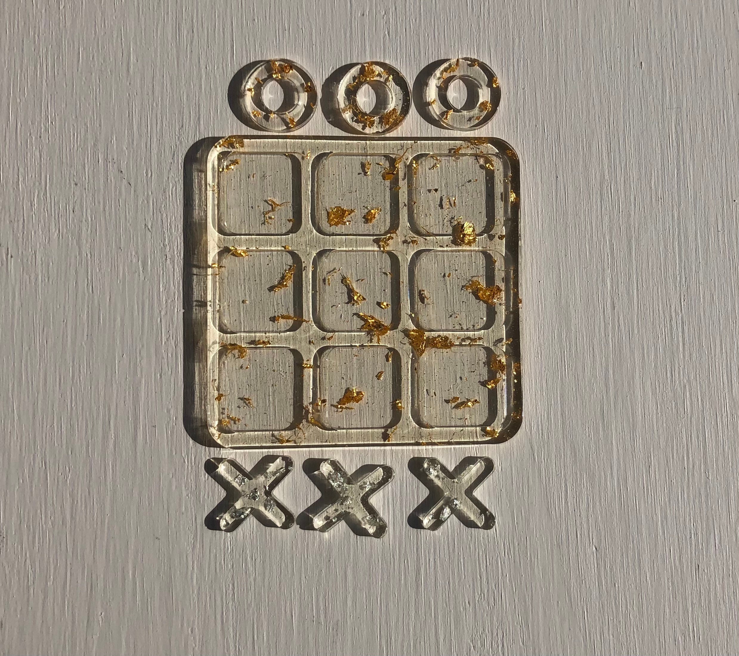 Travel size resin tic tac toe board Etsy