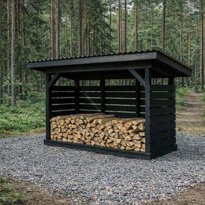 6x12 Wood Shed Plans: Large Outdoor Log Store DIY Guide