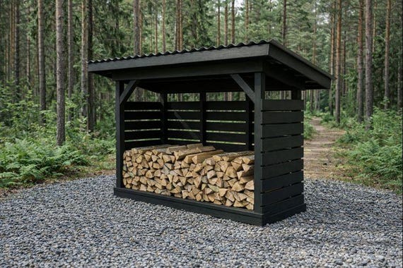 4x10 Firewood Shed Plans: Backyard Outdoor Log Store DIY Guide