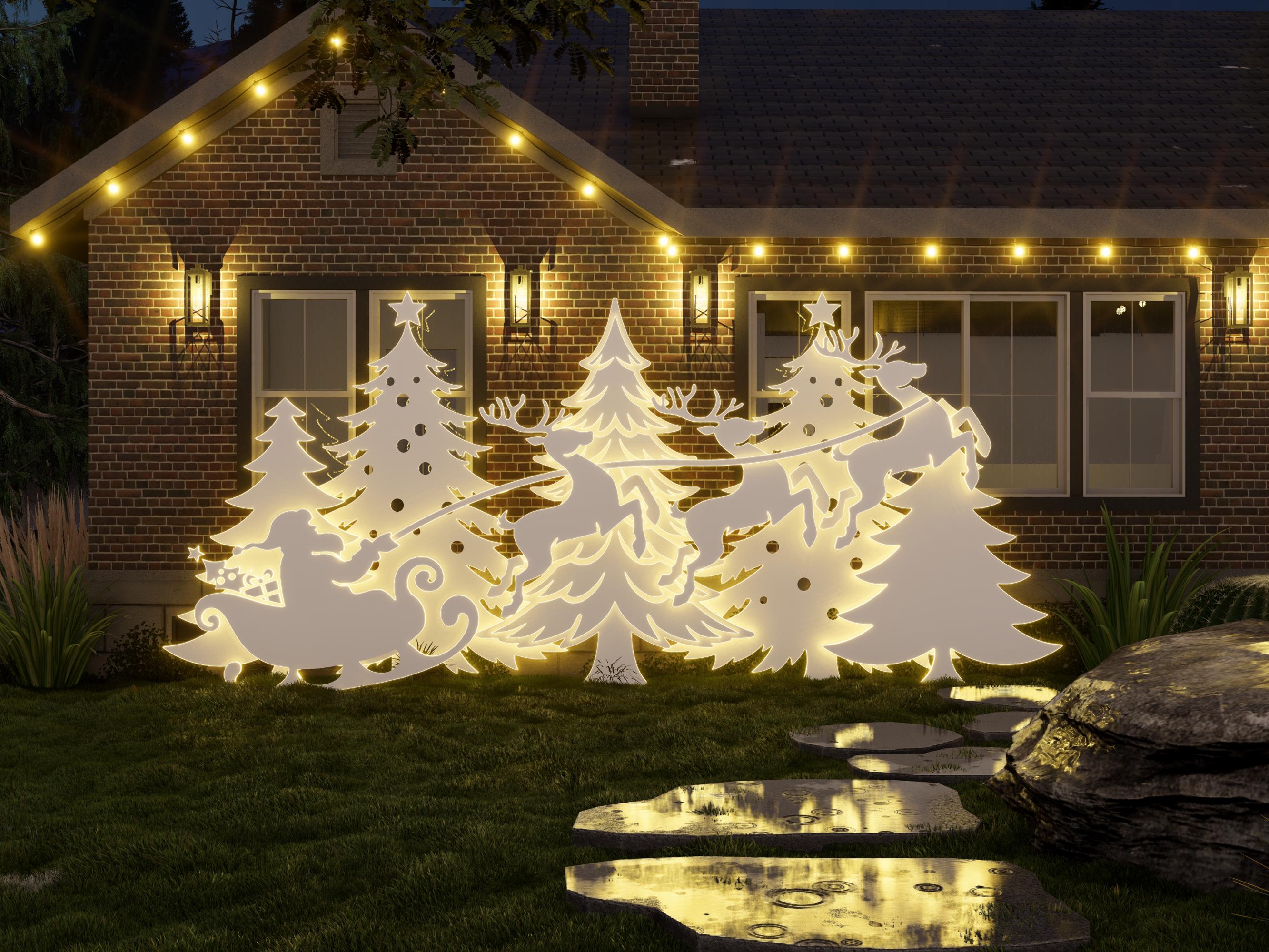 Weihnachtsdekoration außen