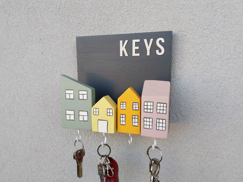Key Holder Shelf Mail and Key Hanger Entryway Storage Etsy