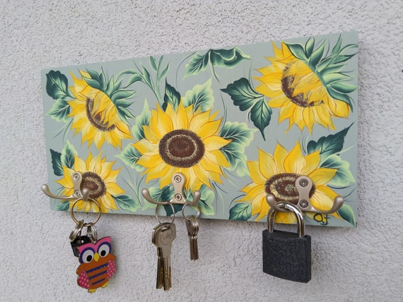 Sunflower wall hooks sale