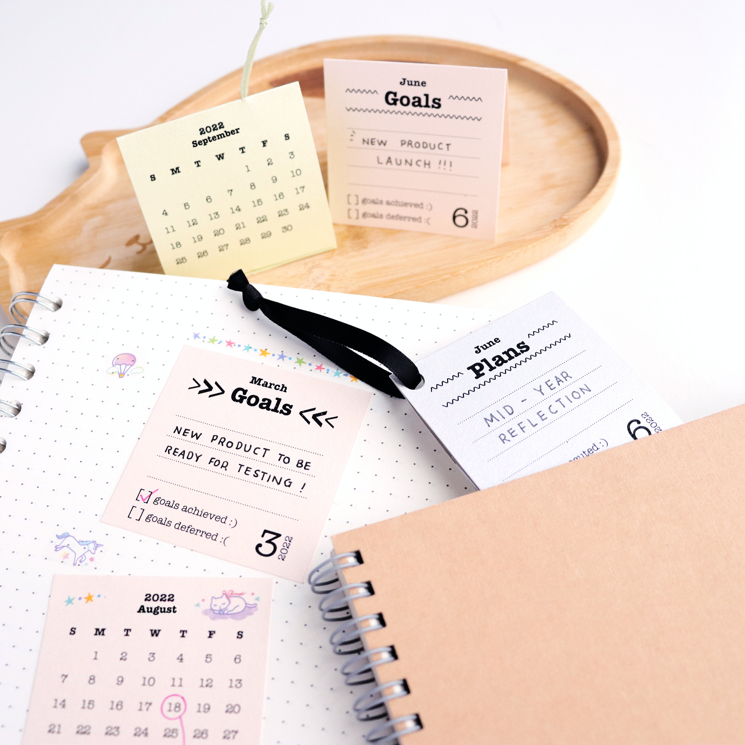 2022 Printable Monthly Planner & Calendar Goal Setting / - Etsy Uk