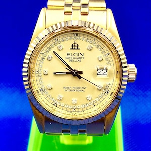 Elgin Deluxe Watch Etsy
