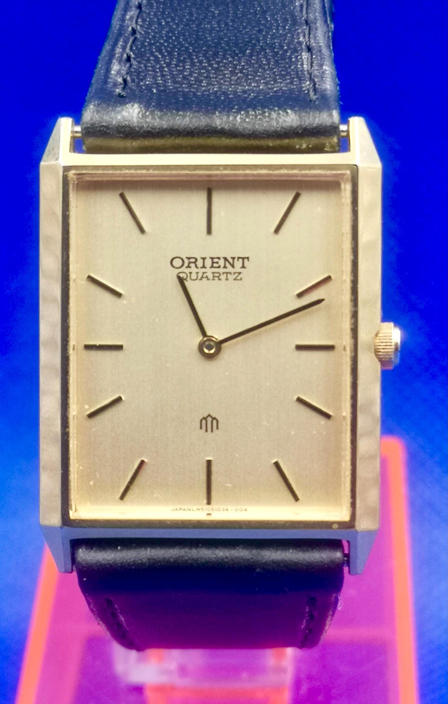 Vintage Ladies ORIENT Quartz Watch Gemmed Dial Original