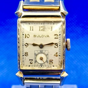 Vintage Bulova Lady Uhr: Gold Handaufzug Schweizer Uhrwerk