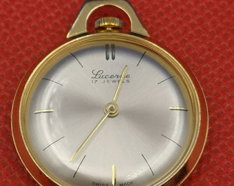 Vintage Lucerne Hand-Winding pocket watch.