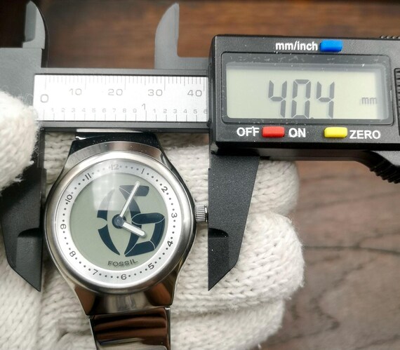 Vintage Fossil Big Tic Men Quartz Watch. JR-7843. Analog/digital