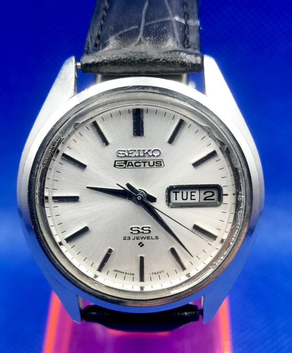 Klasyczny męski zegarek Seiko 5 ACTUS SS Automatic. - Etsy Polska Klasyczny męski zegarek Seiko 5 ACTUS SS Automatic. - Etsy Polska