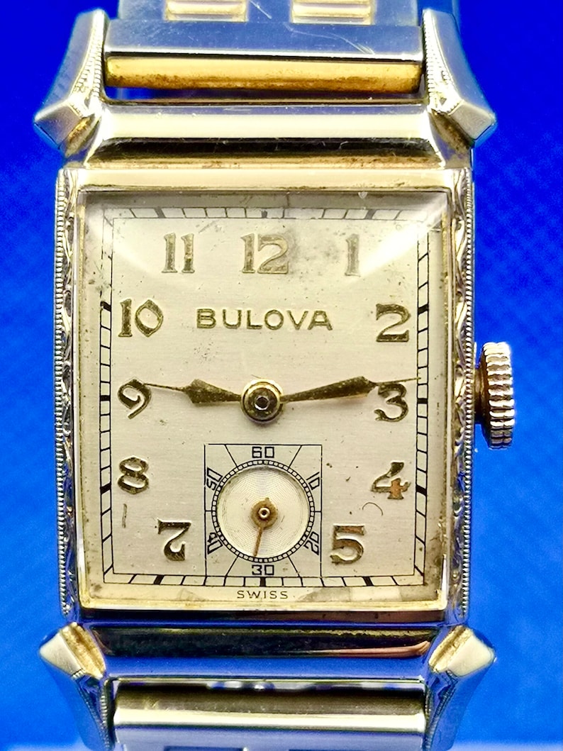Reloj Bulova Lady vintage y raro de cuerda manual. Reloj antiguo color ...