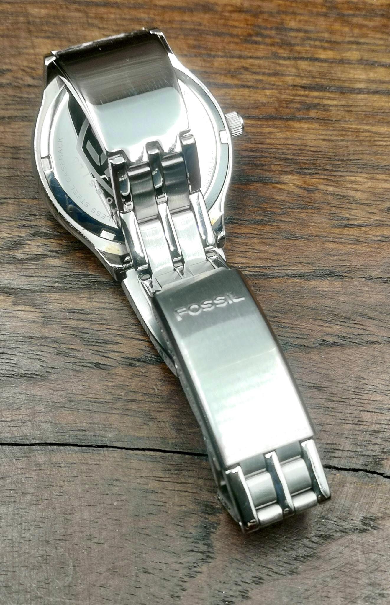 Vintage Fossil Big Tic Men Quartz Watch. JR-7843. Analog/digital