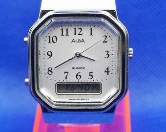Alba analog digital watch hot sale
