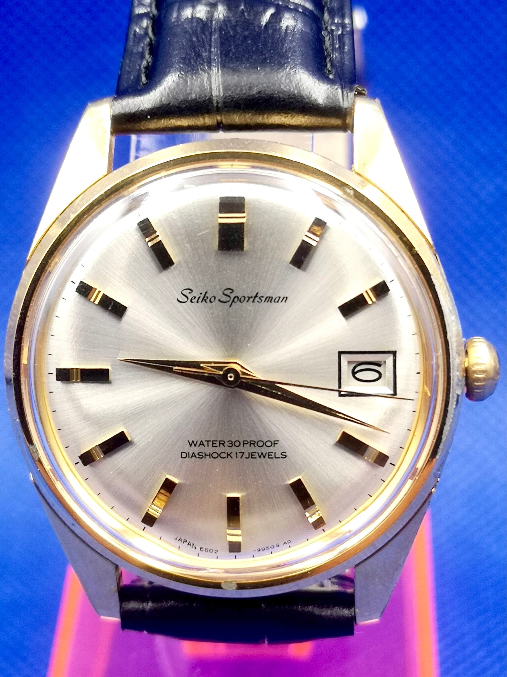 Vintage Seiko Automatic Diashock 17 Jewels Watch-full