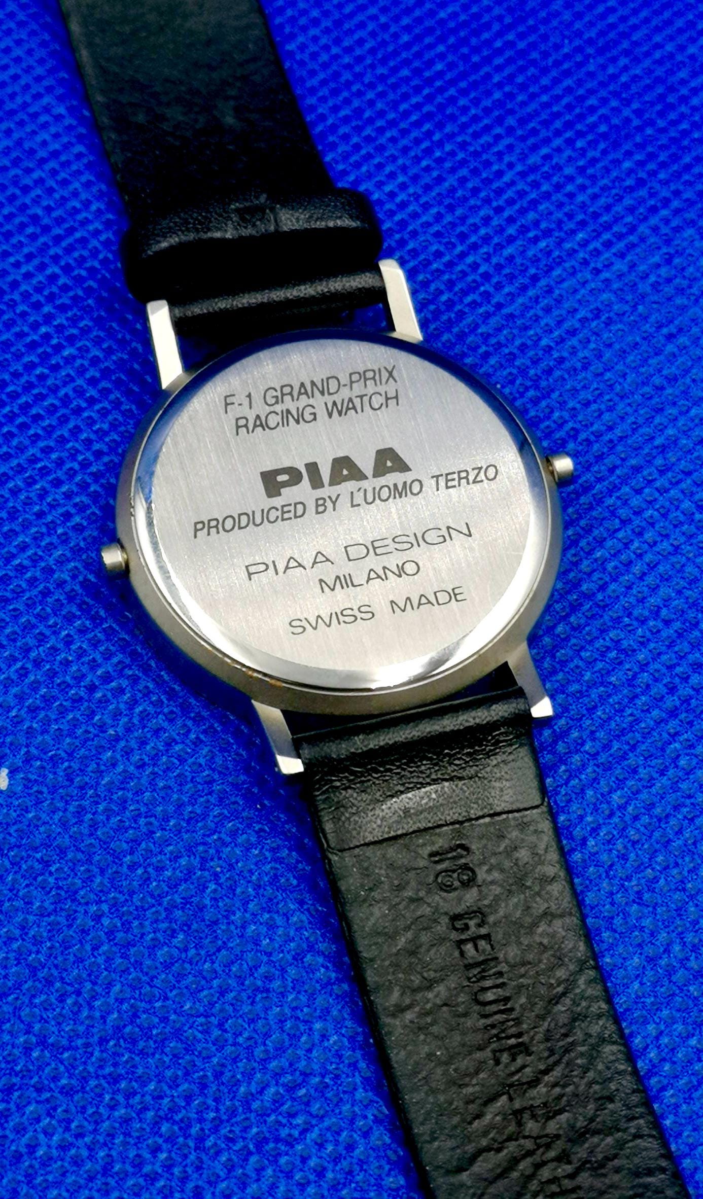 Rare PIAA Dual-Time quartz watch. F-1 GRAND-PRIX RACING