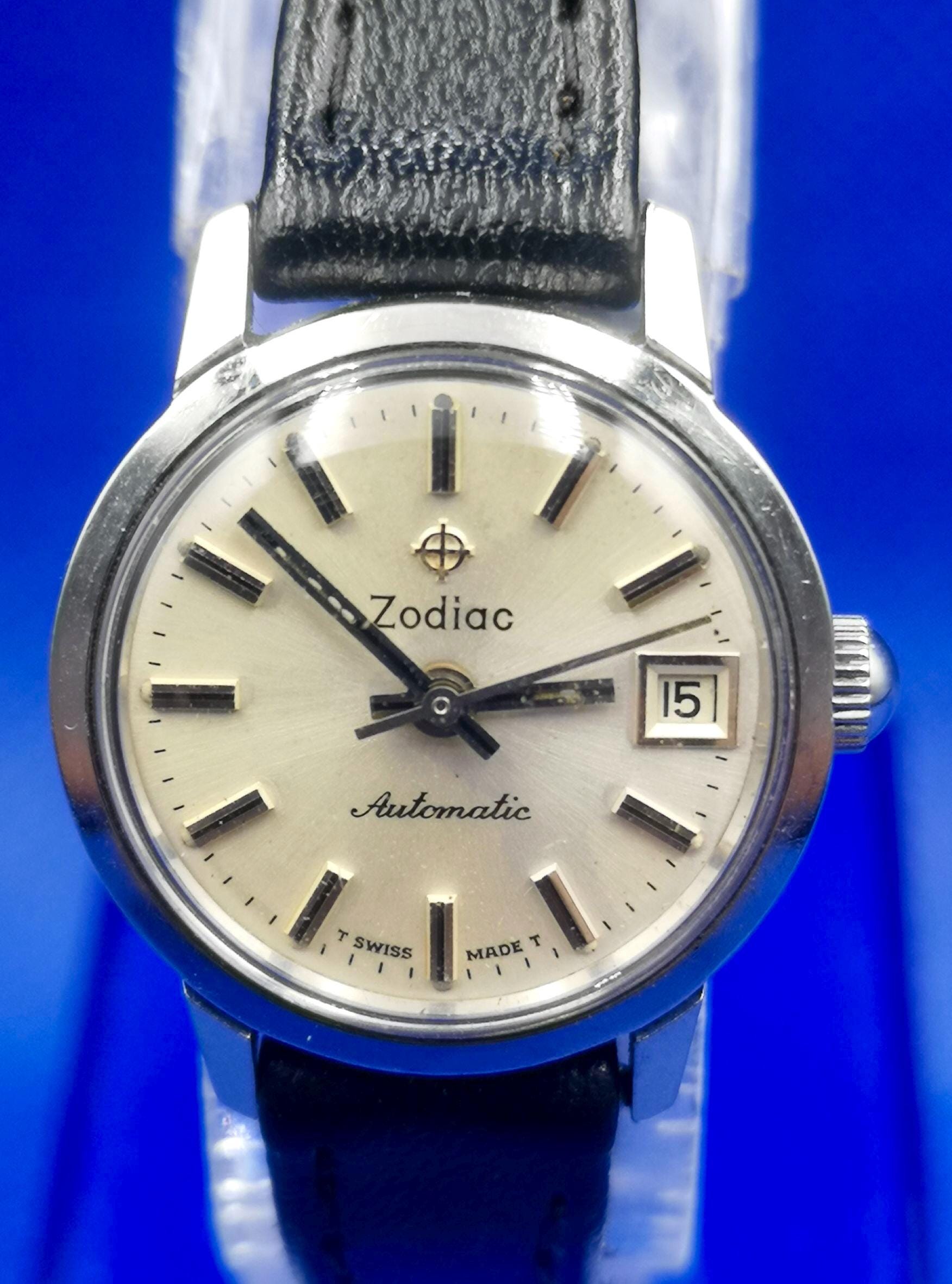 Zodiac 10Atm automatic 手巻き アンティーク もたれる