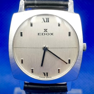 Vintage and Rare EDOX Hand-Winding Unisex Swiss Made watch.