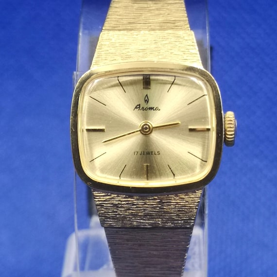 Aroma Quartz Women Gold Watch Vintage Vintage Collectable | eBay