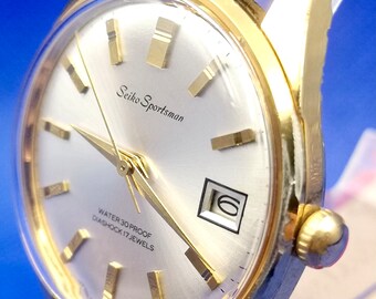Vintage and Rare Seiko Sportsman Diashock 17 Jewels Hand Vintage and Rare Seiko Sportsman Diashock 17 Jewels Hand