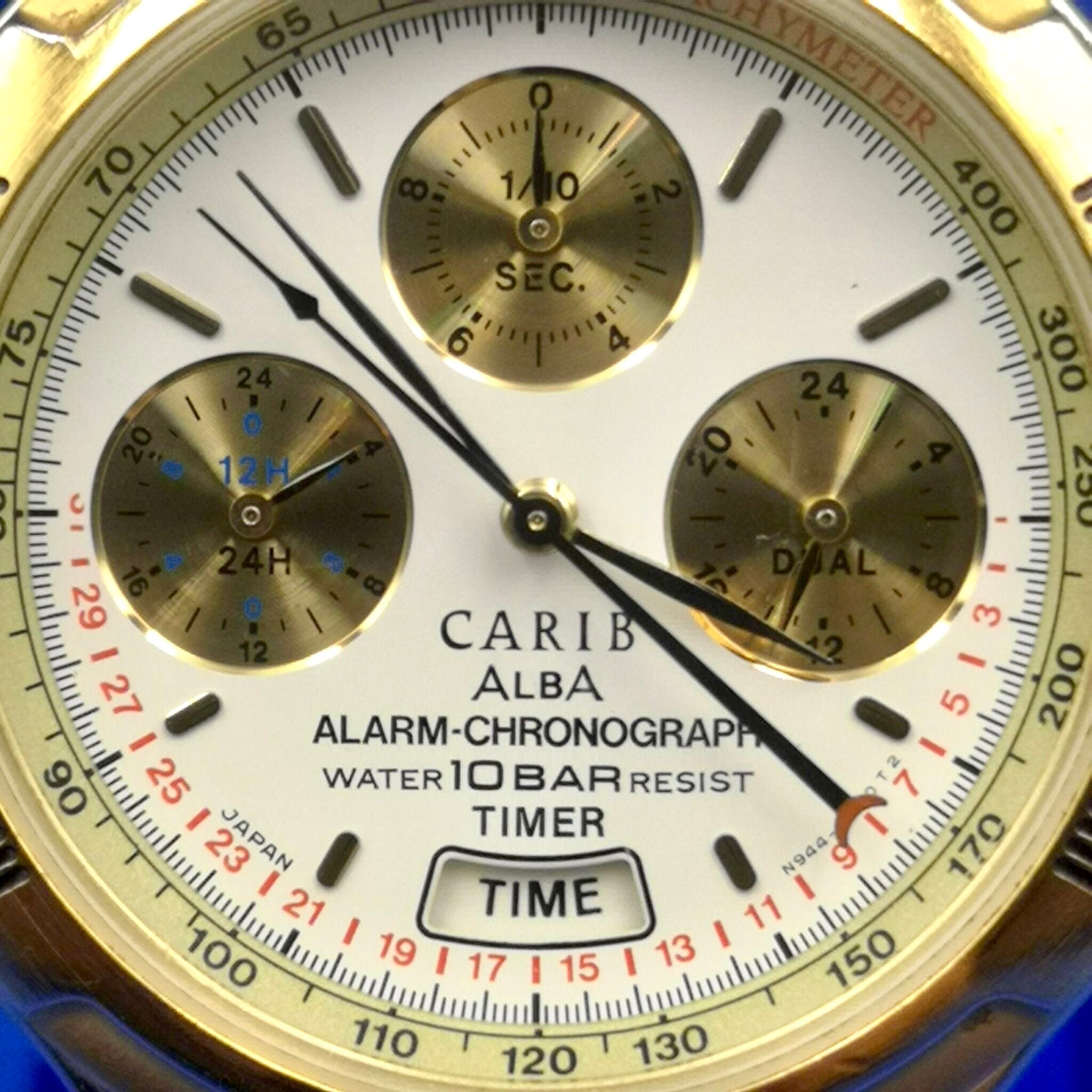 Vintage Alba CARIB Chronograph and Alarm Watch. - Etsy