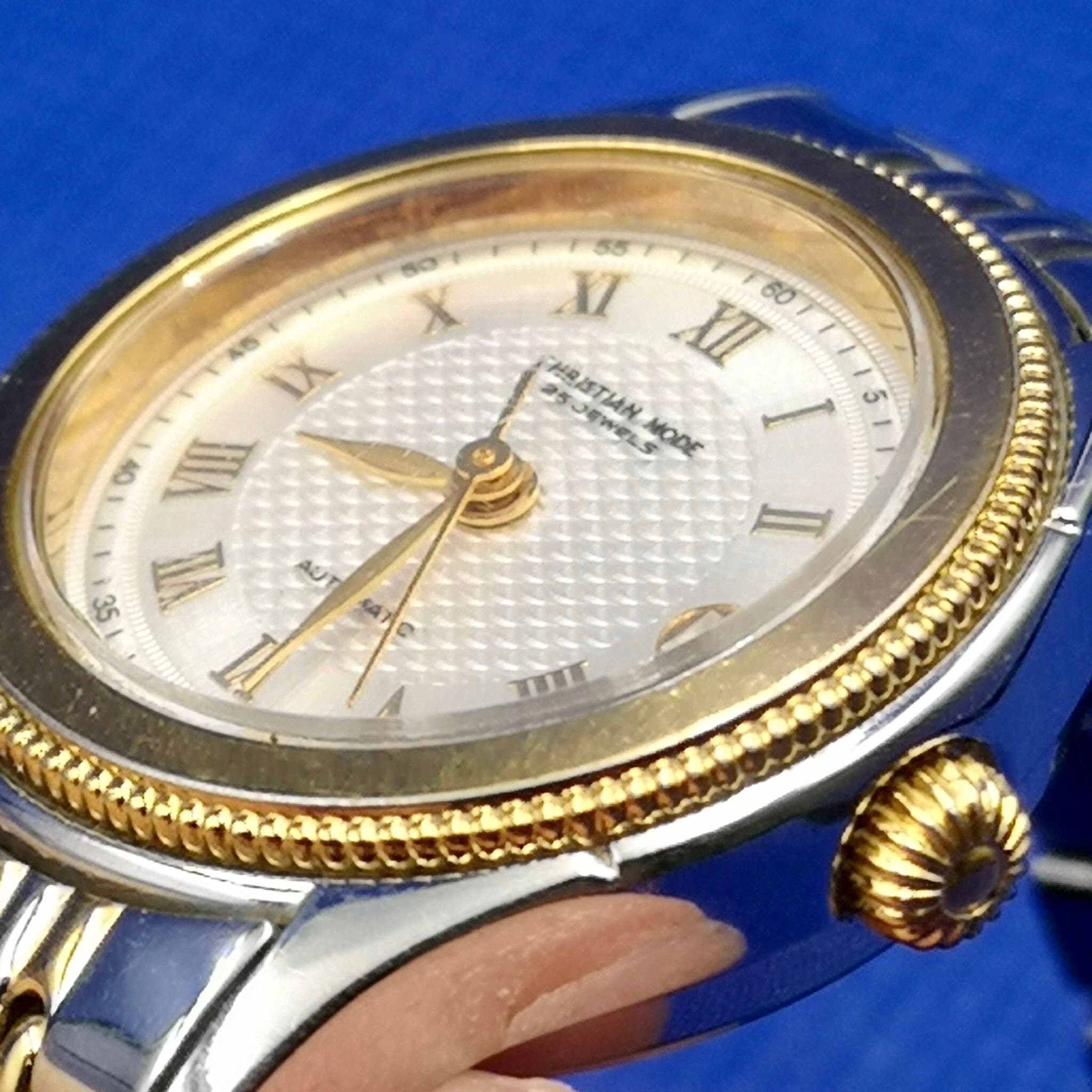 Vintage and Rare Christian Mode Gold Color Swiss Watch. Etsy