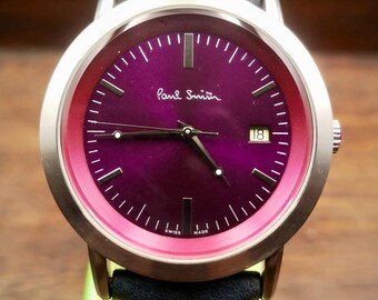 Near MINT* Paul Smith 0510-S077541 Blue Dial Tone Chronograph Qz