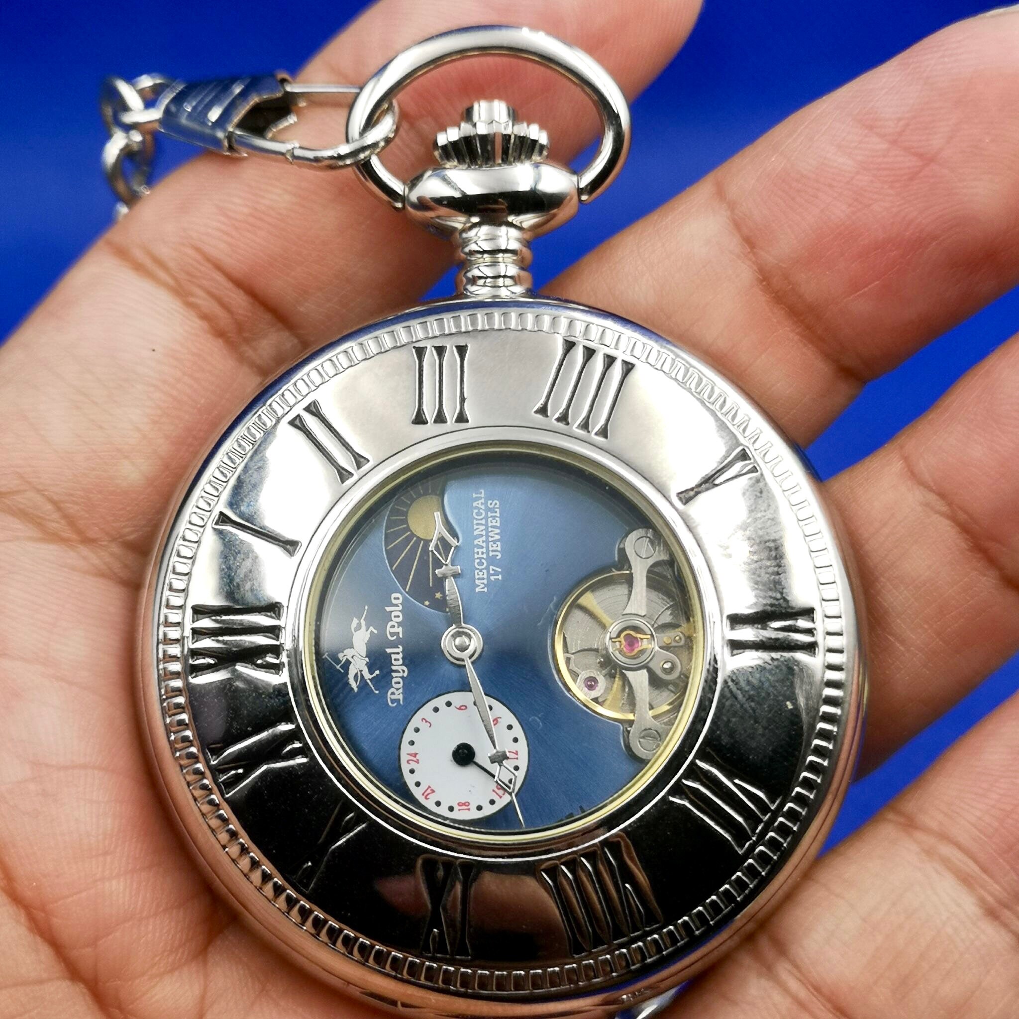 Vintage Royal Polo Hand winding Pocket Watch. Come With Original Box. Etsy Canada