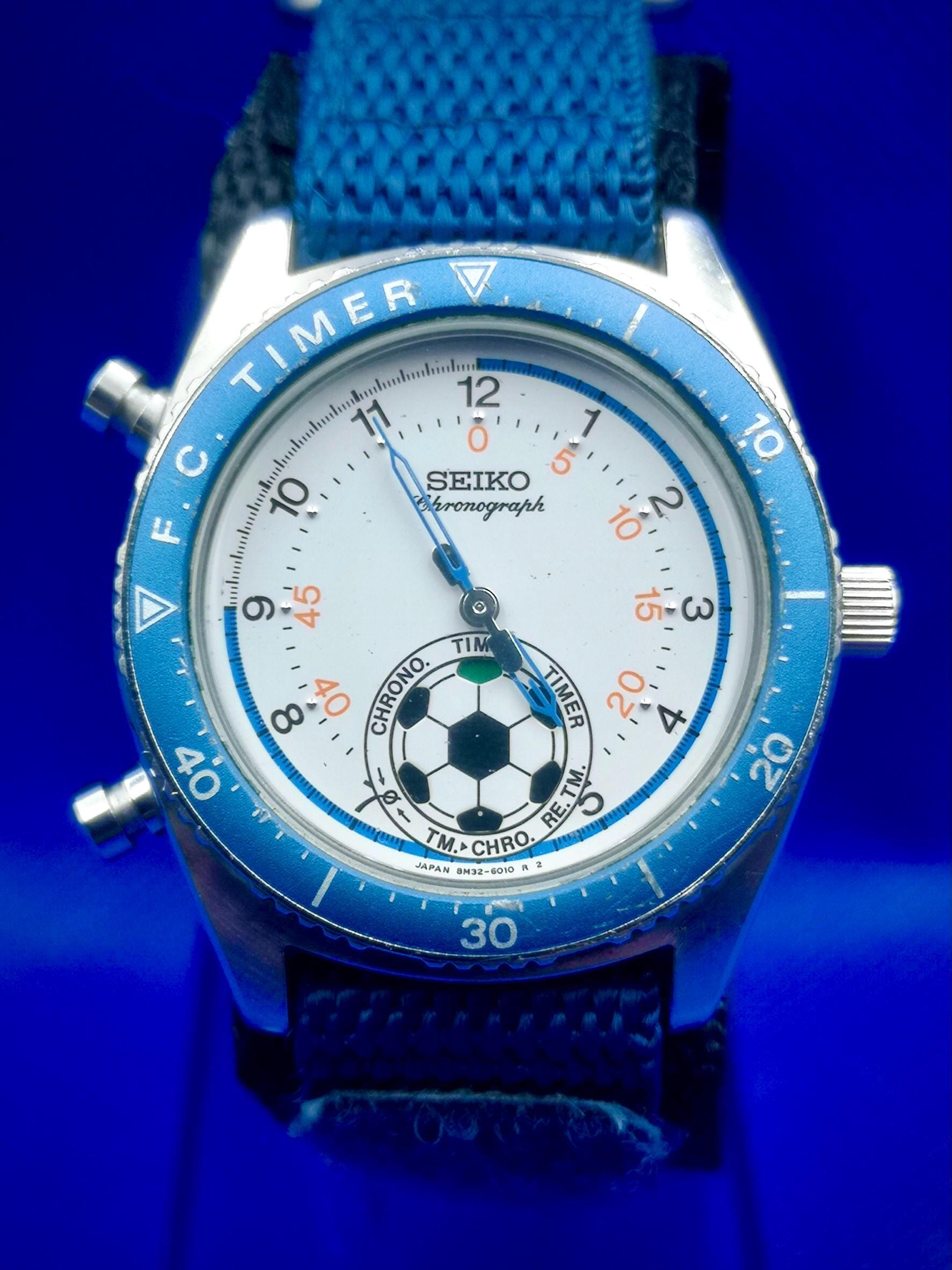 Vintage and Rare Seiko Chronograph Timer Men Quartz Watch