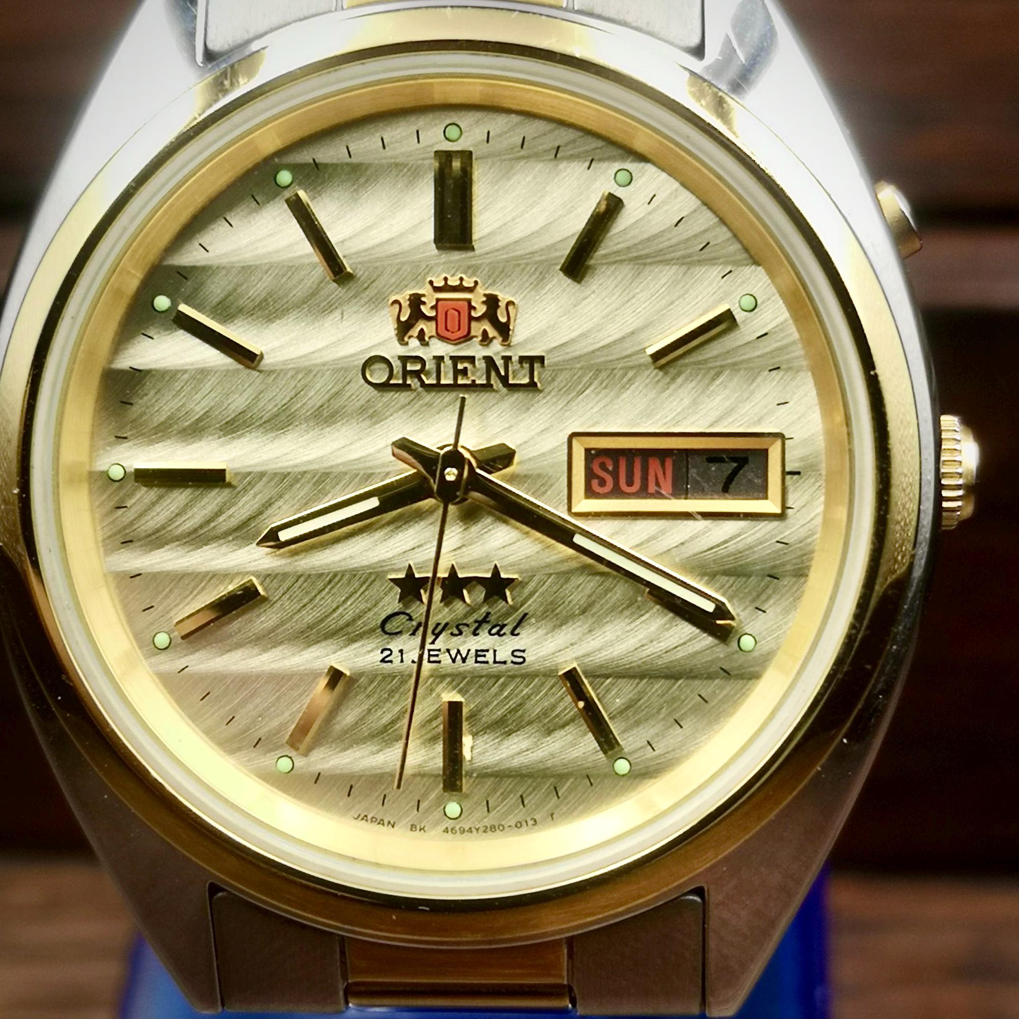 Vintage ORIENT Crystal 21 Jewels Automatic Men Watch. 469WC1. - Etsy