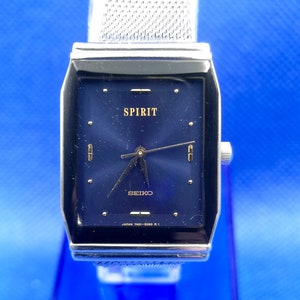 Vintage Seiko spirit Blue Face watch.