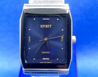 Vintage Seiko spirit Blue Face watch.