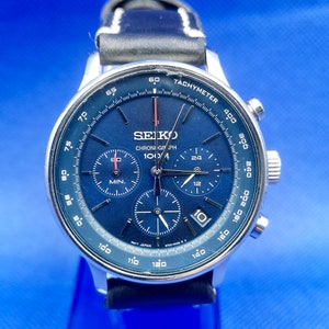 Seiko Chronograph 8T63-00A0 men’s quartz watch.